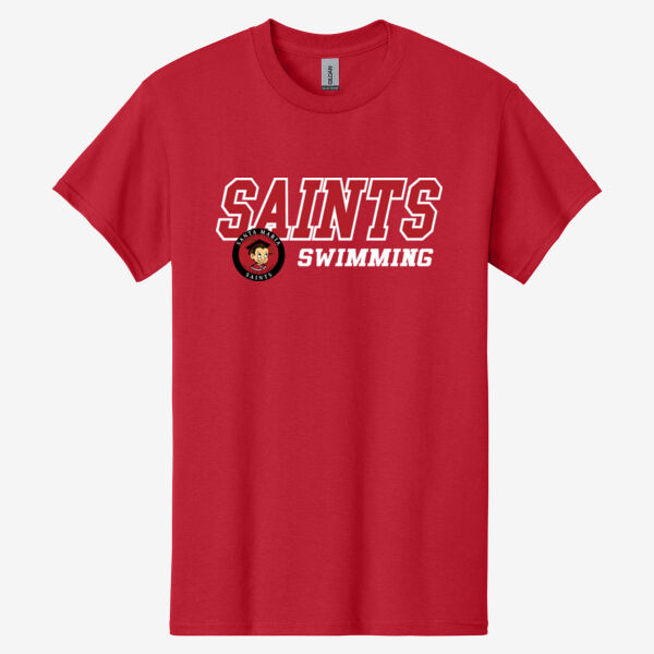Santa Maria Saints Swimming Heavy Cotton 100% Cotton T Shirt Thumbnail