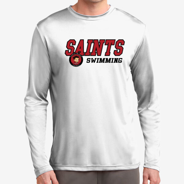 Santa Maria Saints Swimming Long Sleeve PosiCharge Competitor Tee Thumbnail
